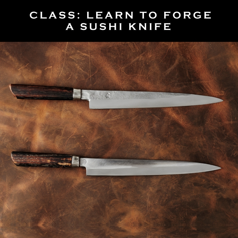 Take a class to learn how to make a sushi knife